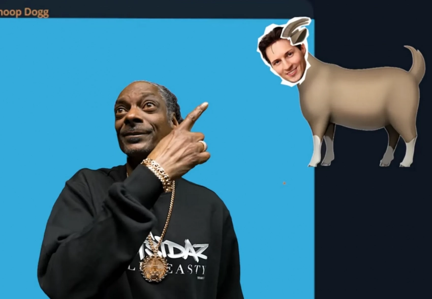 Снуп Догг выпустил клип про Telegram, в котором появляется изображение Павла Дурова с телом козла