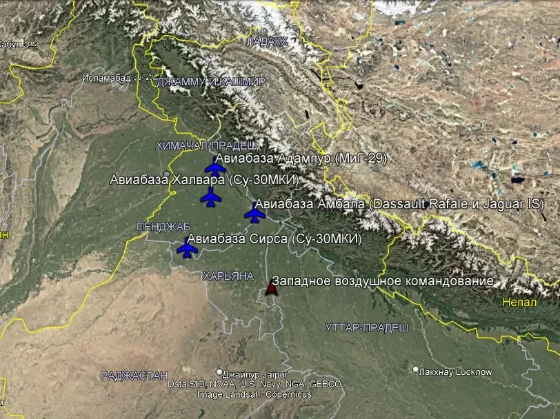 Система ПВО Индии: истребительная авиация