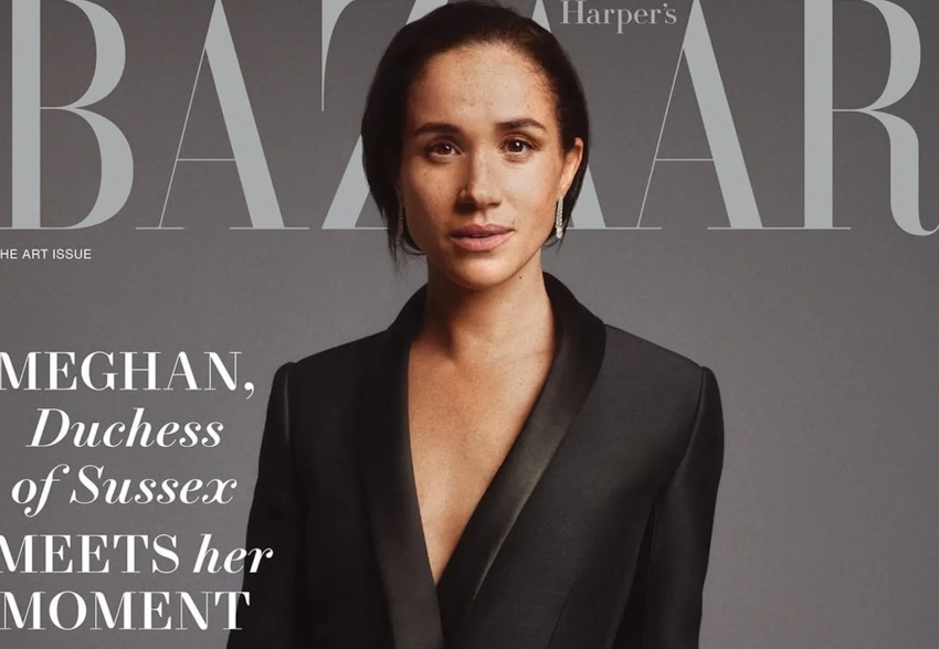 "Никто в мире не любит меня больше, чем он". Меган Маркл снялась для глянца и рассказала о принце Гарри и материнстве